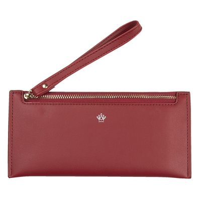 Clayre & Eef Brieftasche 21x10 cm Rot Kunstleder (Gr. 21x10 cm)