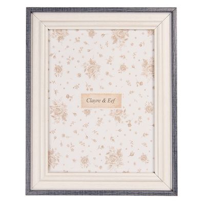 Clayre & Eef Bilderrahmen 15x20 cm Weiß MDF (Gr. 19x2x24 cm / 15x20 cm)