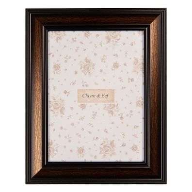 Clayre & Eef Bilderrahmen 15x20 cm Braun Kunststoff (Gr. 20x2x25 cm / 15x20 cm)