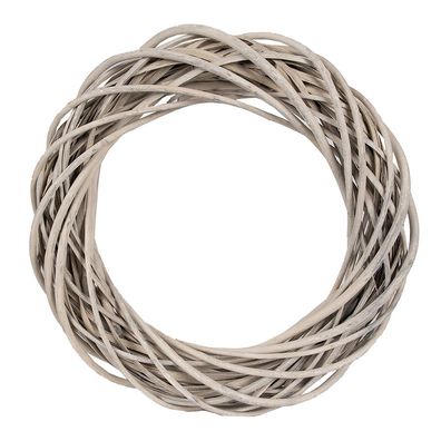 Clayre & Eef Kranz Ø 40 cm Braun Rattan (Gr. Ø 40x7 cm)