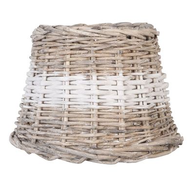 Clayre & Eef Lampenschirm Ø 20x15 cm Beige Rattan
