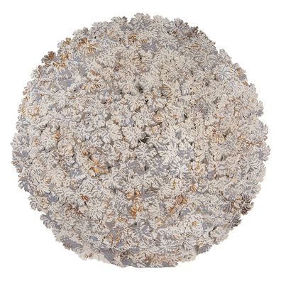 Clayre & Eef Wandleuchte Ø 62x12 cm Grau Metall