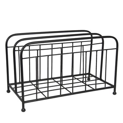 Clayre & Eef Zeitschriftenhalter 39x20x23 cm Braun Eisen (Gr. 39x20x23 cm)