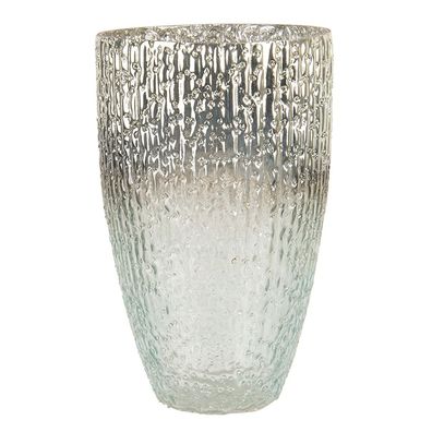 Clayre & Eef Teelichthalter Ø 12x20 cm Türkis Glas (Gr. Ø 12x20 cm)