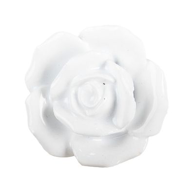 Clayre & Eef Türknauf Ø 4 cm Weiß Keramik (Gr. Ø 4x3 cm / S3 cm)