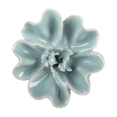Clayre & Eef Türknauf Ø 5 cm Blau Braun Keramik (Gr. Ø 5x3 cm / S3 cm)