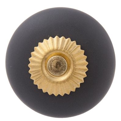 Clayre & Eef Türknauf Ø 4 cm Grau Keramik (Gr. Ø 4x4 cm / S3 cm)