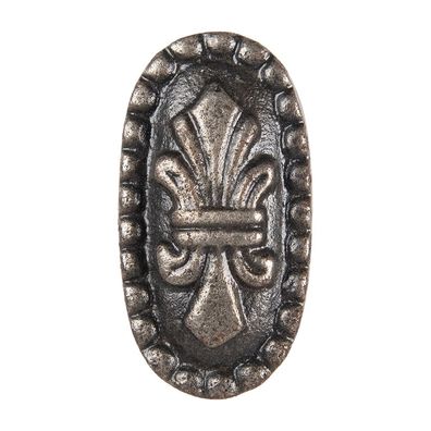 Clayre & Eef Türknauf 5 cm Grau Eisen (Gr. 3x5x2 cm / S3 cm)