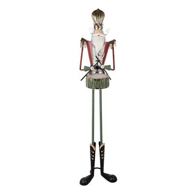 Clayre & Eef Weihnachtsdekorationsfigur Nussknacker 38x47x178 cm Metall
