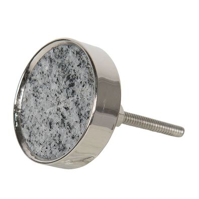 Clayre & Eef Türknauf Ø 4 cm Grau Stein (Gr. Ø 4x2 cm / S3 cm)