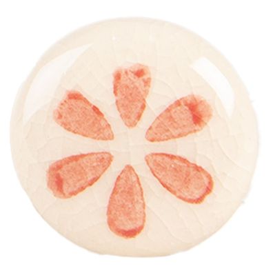 Clayre & Eef Türknauf Ø 3x3 cm Beige Orange Keramik (Gr. Ø 3x3 cm / S3 cm)