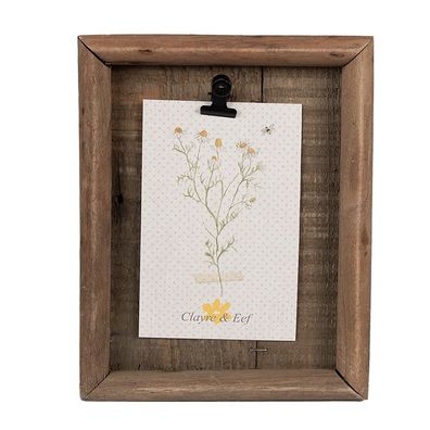 Clayre & Eef Bilderrahmen 16x3x21 cm Braun Holz (Gr. 16x3x21 cm)