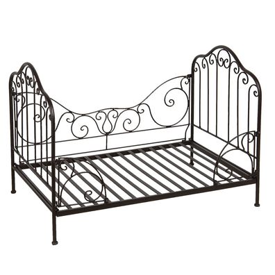 Clayre & Eef Hundekorb 80x53x58 cm Braun Schwarz Eisen
