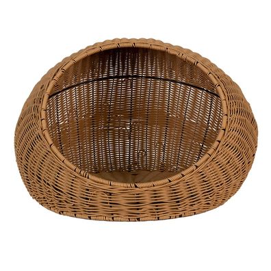 Clayre & Eef Katzenhaus Ø 47x30 cm Braun Beige Rattan