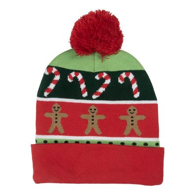 Clayre & Eef Mütze Damen Rot Acryl