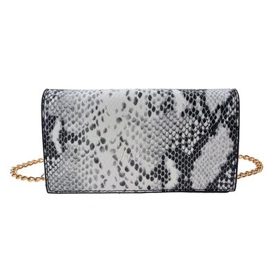 Clayre & Eef Damenhandtasche 18x10x5 cm / Ø 13 cm Silberfarbig Kunstleder