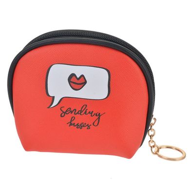 Clayre & Eef Damenkulturtasche 13x4x11 cm Rot Polyester