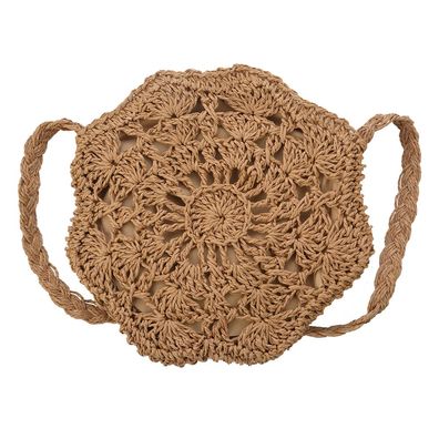 Clayre & Eef Damenhandtasche Ø 20 cm Braun Polyester