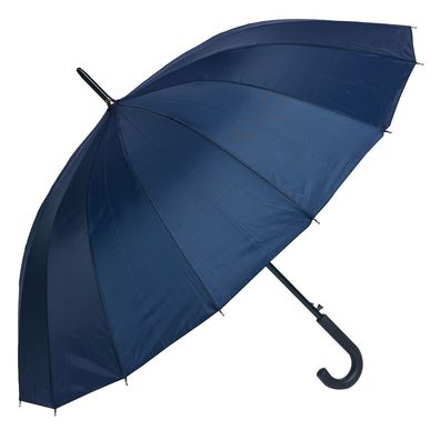 Clayre & Eef Erwachsenen-Regenschirm 60 cm Blau Kunststoff