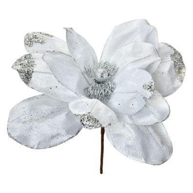 Clayre & Eef Kunstblume Ø 22x25 cm Weiß Kunststoff (Gr. Ø 25x25 cm)