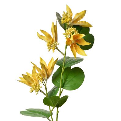 Clayre & Eef Kunstblume 80 cm Gelb Kunststoff (Gr. 18x10x80 cm)