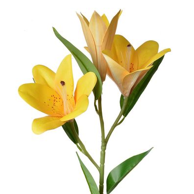 Clayre & Eef Kunstblume 71 cm Gelb Kunststoff (Gr. 17x12x71 cm)