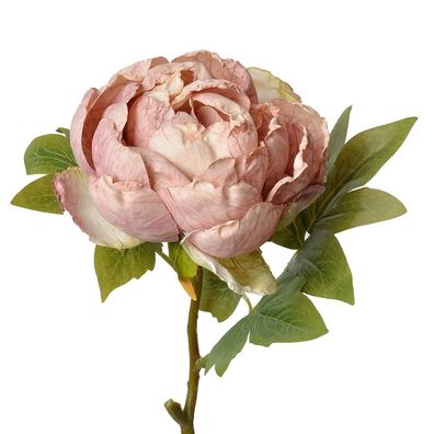 Clayre & Eef Kunstblume Rose 48 cm Rosa Kunststoff (Gr. 10x10x48 cm)