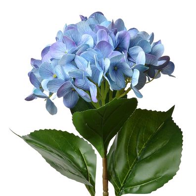 Clayre & Eef Kunstblume Hortensie 68 cm Blau Kunststoff (Gr. 16x15x68 cm)