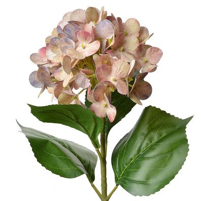 Clayre & Eef Kunstblume Hortensie 68 cm Rosa Kunststoff (Gr. 16x15x68 cm)