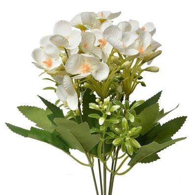Clayre & Eef Kunstblume 30 cm Weiß Kunststoff (Gr. 15x15x30 cm)