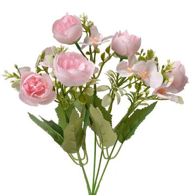 Clayre & Eef Kunstblume 34 cm Rosa Kunststoff (Gr. 20x10x34 cm)