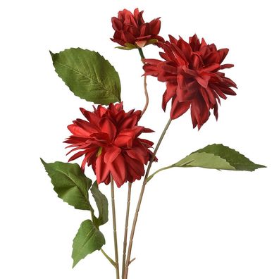Clayre & Eef Kunstblume 70 cm Rot Kunststoff (Gr. 17x10x70 cm)