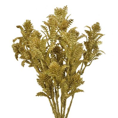 Clayre & Eef Kunstblume 35 cm Goldfarbig Kunststoff (Gr. 10x7x35 cm)