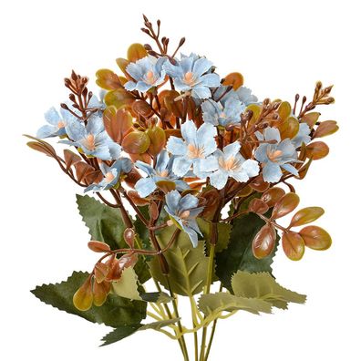 Clayre & Eef Kunstblume 33 cm Blau Kunststoff (Gr. 10x10x33 cm)