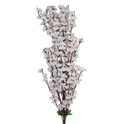 Clayre & Eef Kunstblume 100 cm Weiß Kunststoff (Gr. 15x10x100 cm)