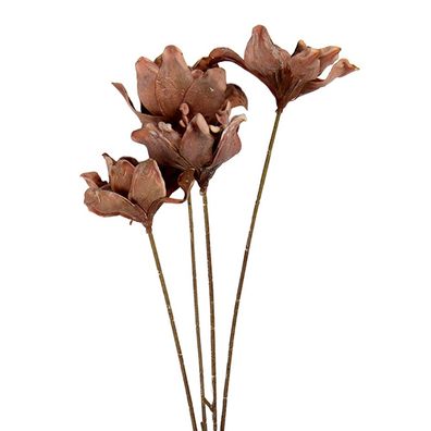 Clayre & Eef Kunstblume 8x5x60 cm Braun Kunststoff (Gr. 8x5x60 cm)