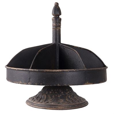 Clayre & Eef Etagere Ø 30x30 cm Schwarz Eisen (Gr. Ø 30x30 cm)
