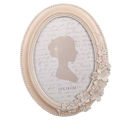 Clayre & Eef Bilderrahmen 13x18 cm Beige Kunststoff (Gr. 17x2x22 cm / 13x18 cm)
