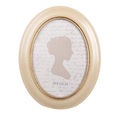 Clayre & Eef Bilderrahmen 10x15 cm Beige Kunststoff (Gr. 15x2x20 cm / 10x15 cm)