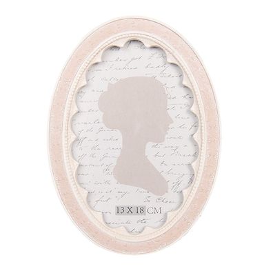 Clayre & Eef Bilderrahmen 13x18 cm Rosa Kunststoff (Gr. 15x2x20 cm / 13x18 cm)