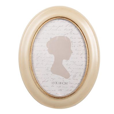 Clayre & Eef Bilderrahmen 13x18 cm Beige Kunststoff (Gr. 18x2x23 cm / 13x18 cm)