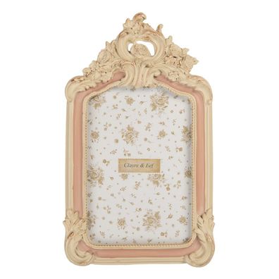 Clayre & Eef Bilderrahmen 10x15 cm Beige Kunststoff (Gr. 13x2x23 cm / 10x15 cm)