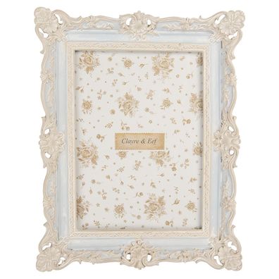 Clayre & Eef Bilderrahmen 13x18 cm Blau Kunststoff (Gr. 18x3x23 cm / 13x18 cm)