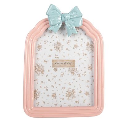 Clayre & Eef Bilderrahmen 13x18 cm Rosa Kunststoff (Gr. 16x2x23 cm / 13x18 cm)