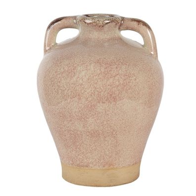 Clayre & Eef Vase Ø 19x25 cm Rosa Beige Keramik (Gr. Ø 19x25 cm)