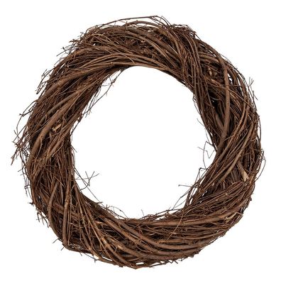 Clayre & Eef Kranz Ø 35 cm Braun Holz (Gr. Ø 35x6 cm)