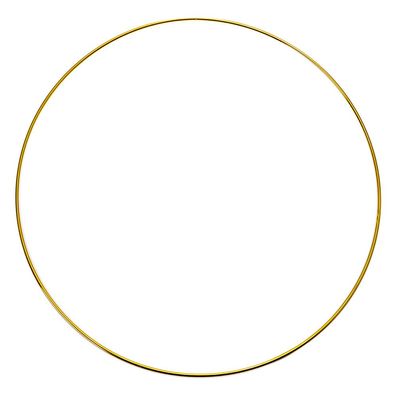 Clayre & Eef Dekoration Ø 30 cm Goldfarbig Metall (Gr. Ø 30x1 cm)