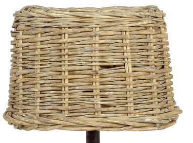 Clayre & Eef Lampenschirm 25x18x16 cm Beige Rattan