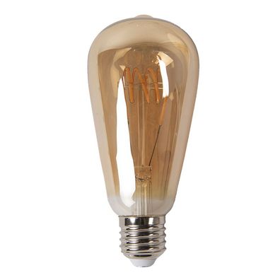Clayre & Eef LED-Lampe Braun Glas