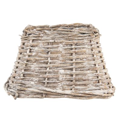 Clayre & Eef Lampenschirm 21x21x14 cm Braun Rattan